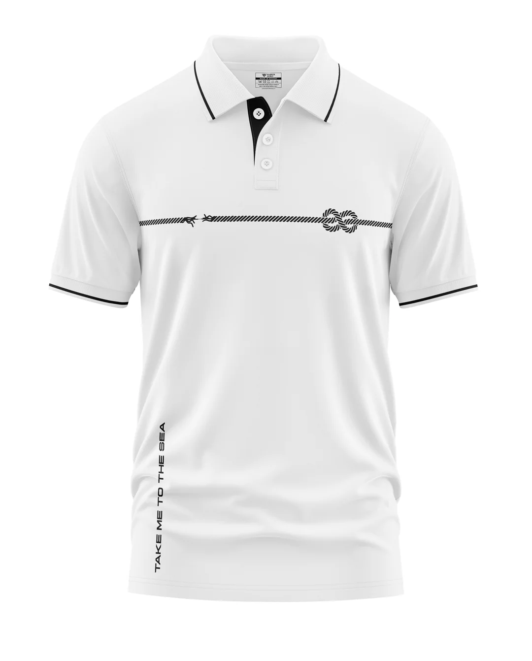 Take Me To The Sea Rope Styles Polo Collar T-Shirt - Image 5