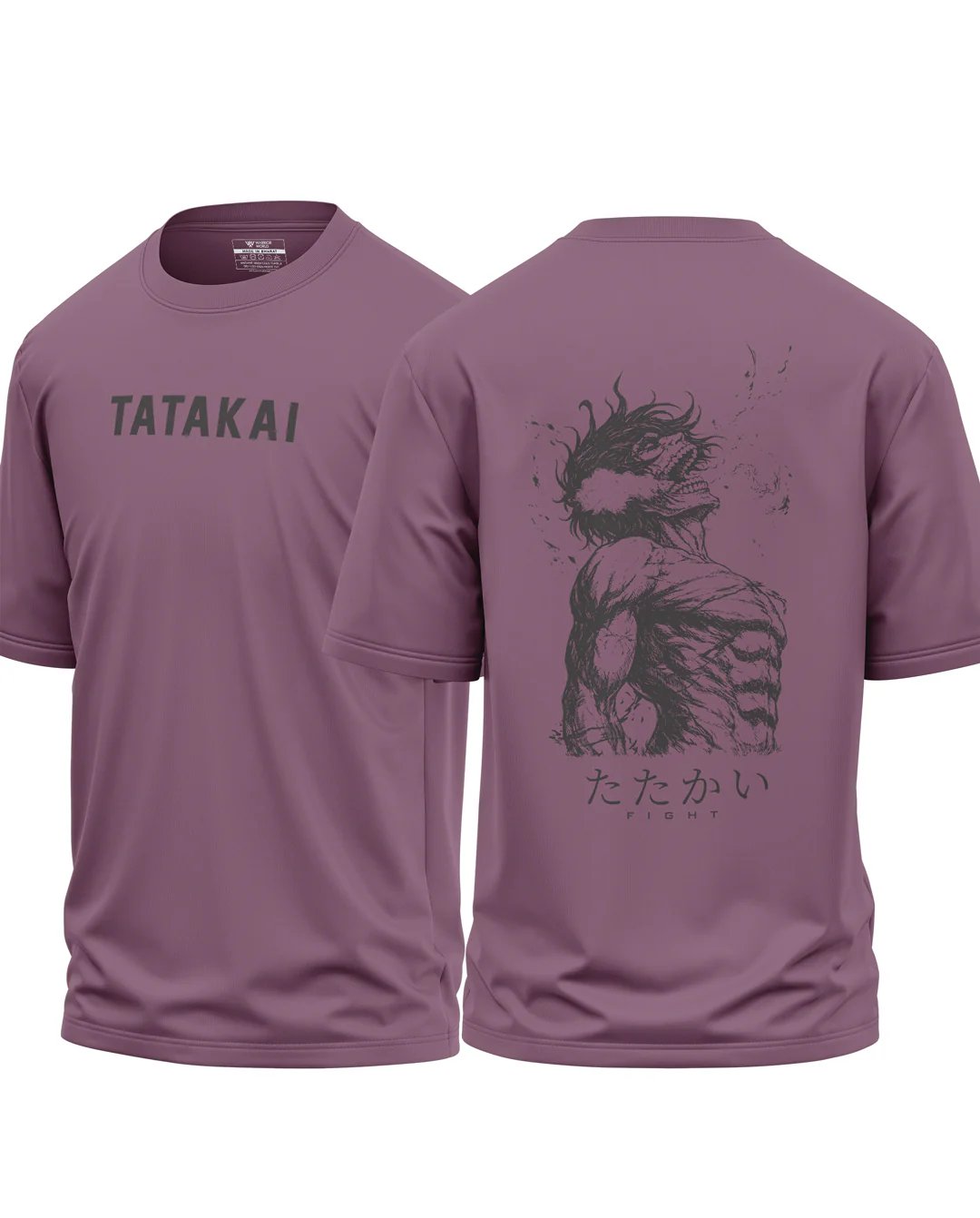 Tatakai Fight Cotton Oversized T-shirt - Image 5