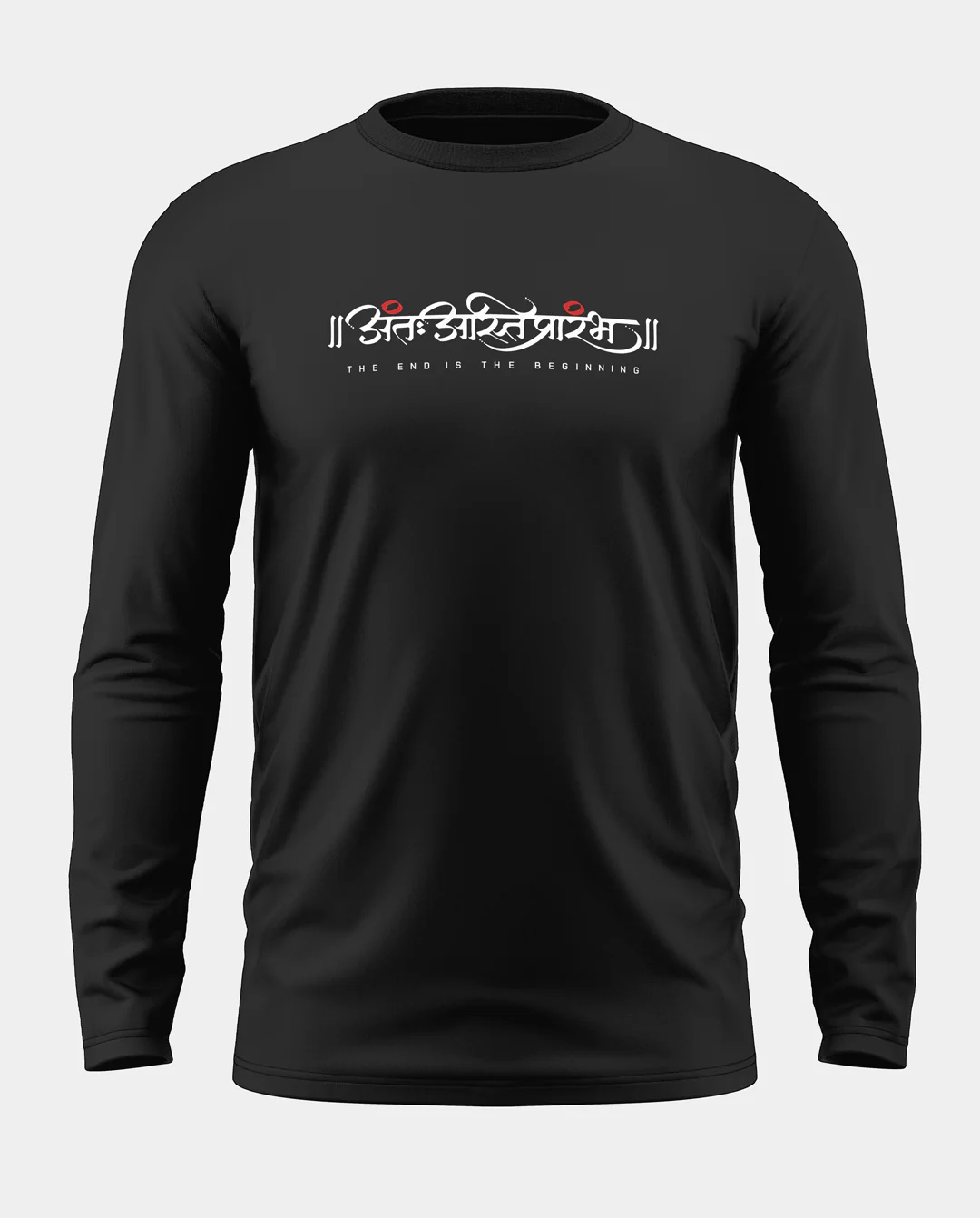 The End Is The Beginning Cotton Full Sleeve T-shirt