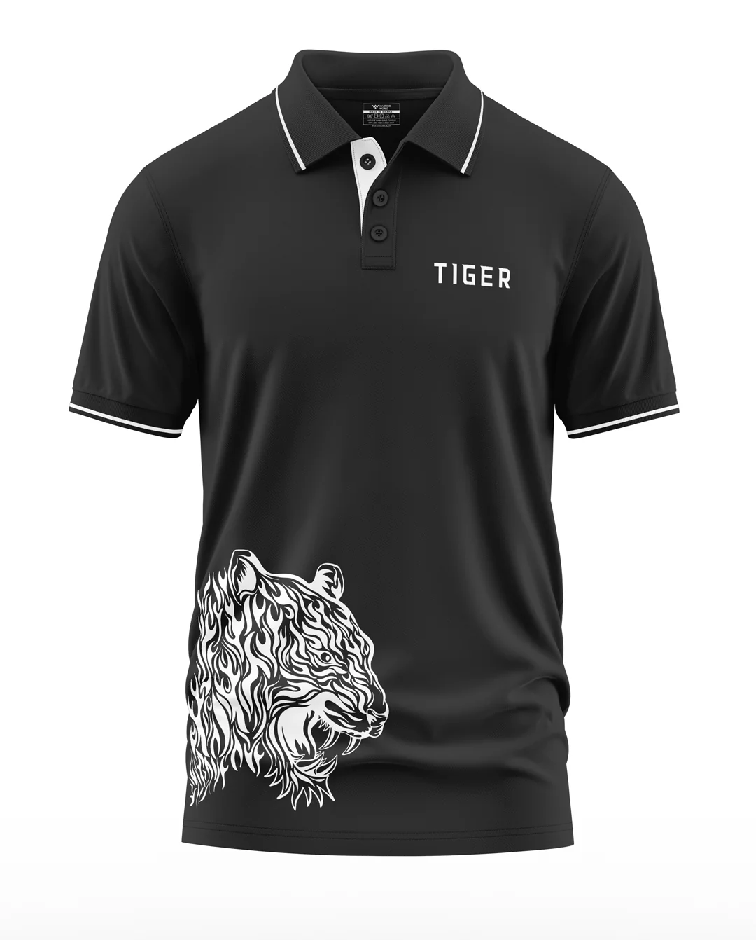 Tiger Polo Collar T-Shirt - Image 2
