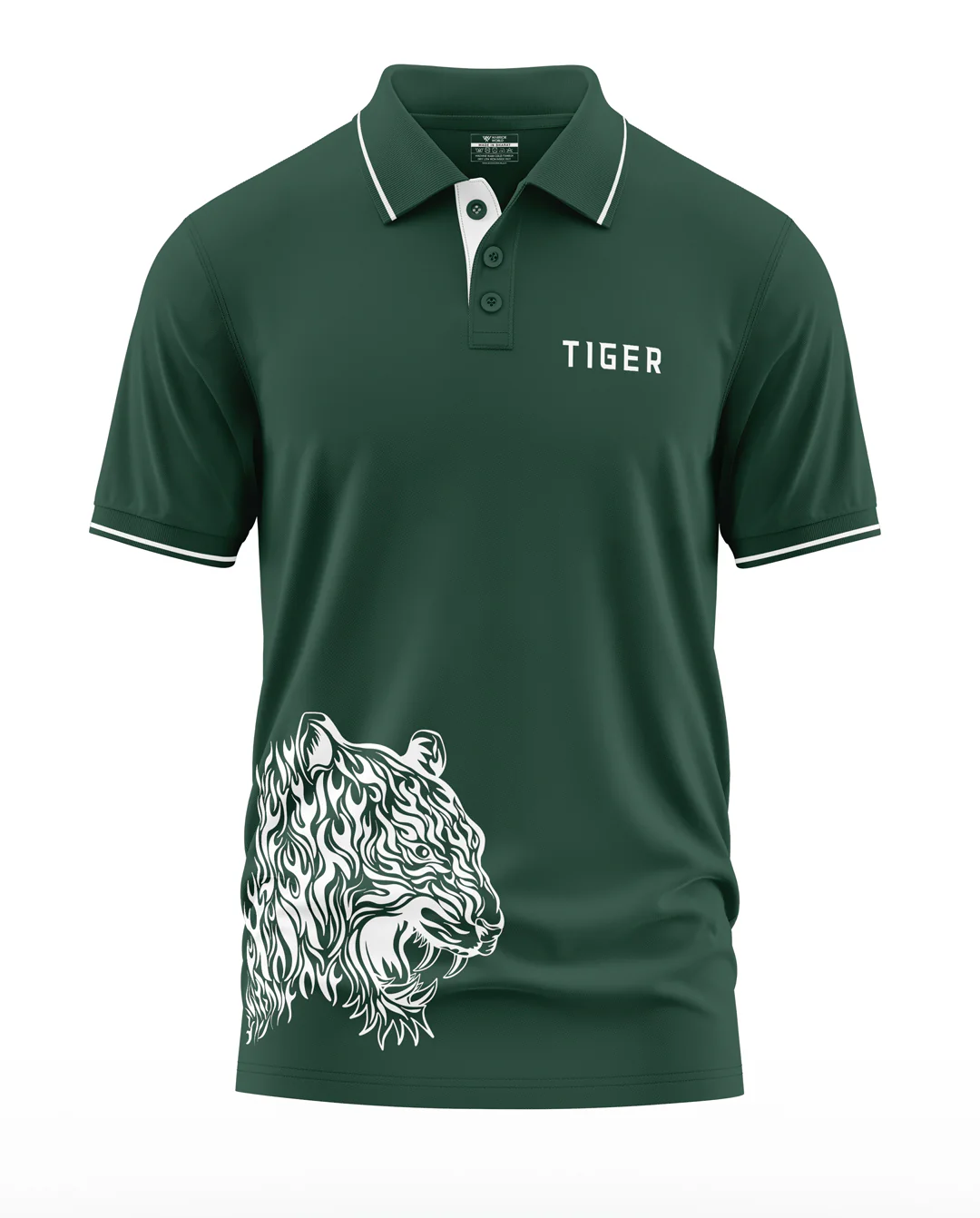 Tiger Polo Collar T-Shirt - Image 3