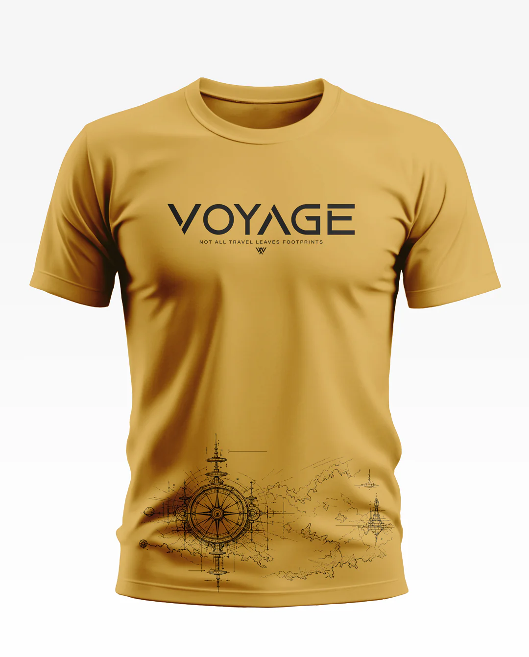 Voyage Leaves Footprints Cotton T-shirt - Image 6