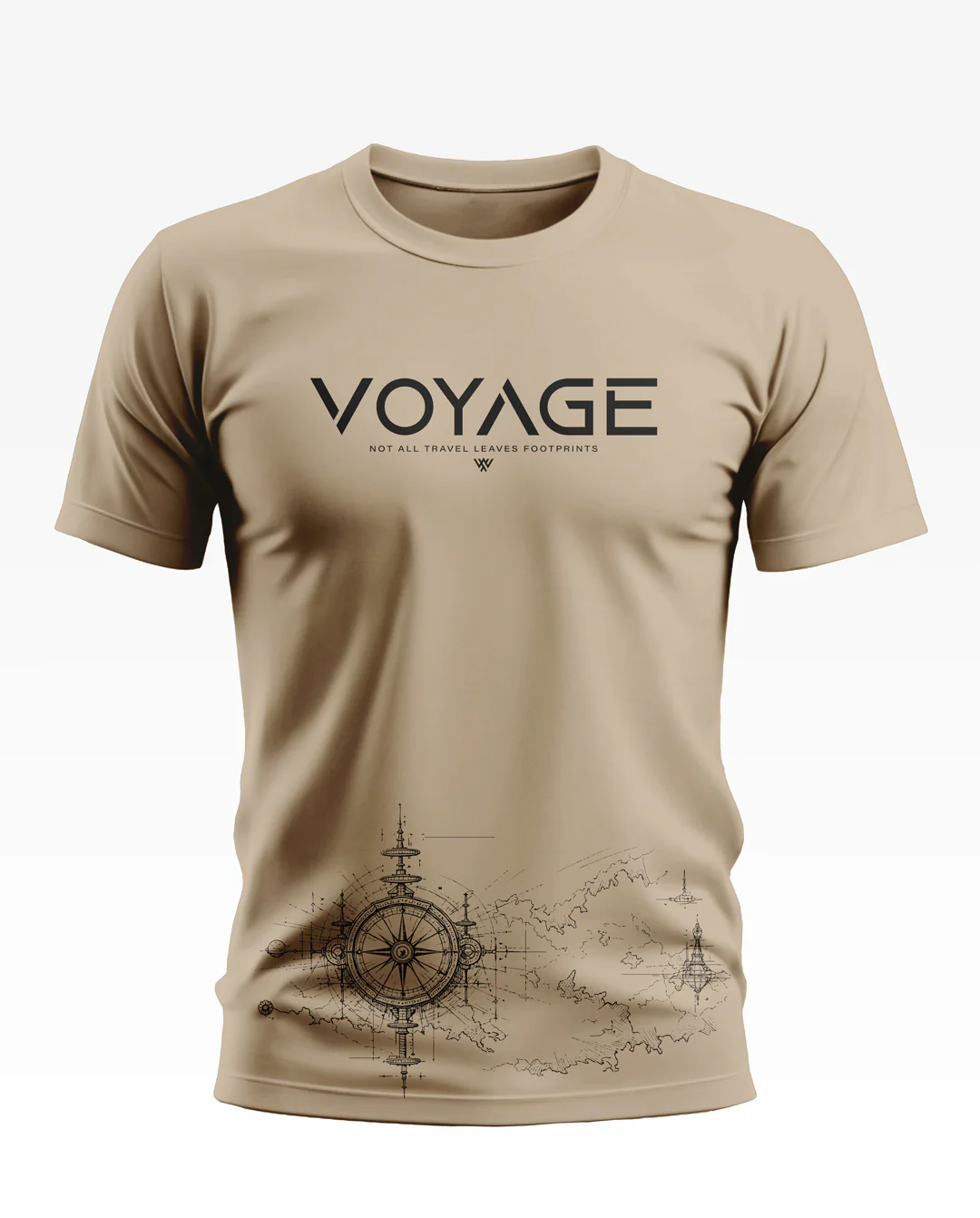 Voyage Leaves Footprints Cotton T-shirt - Image 8
