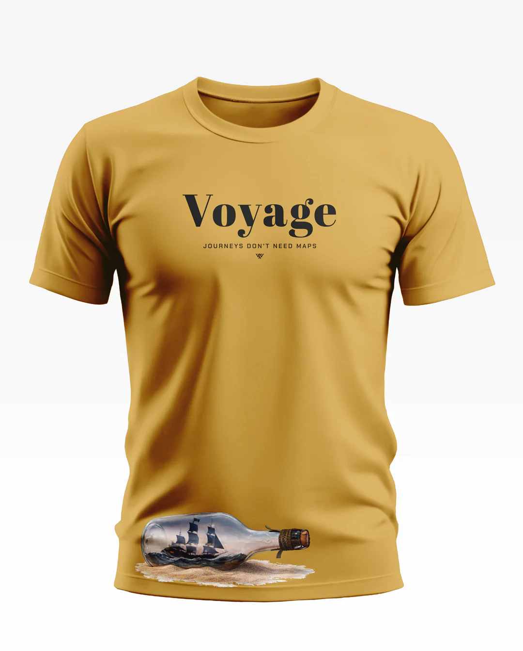 Voyage Navy Cotton T-shirt - Image 2