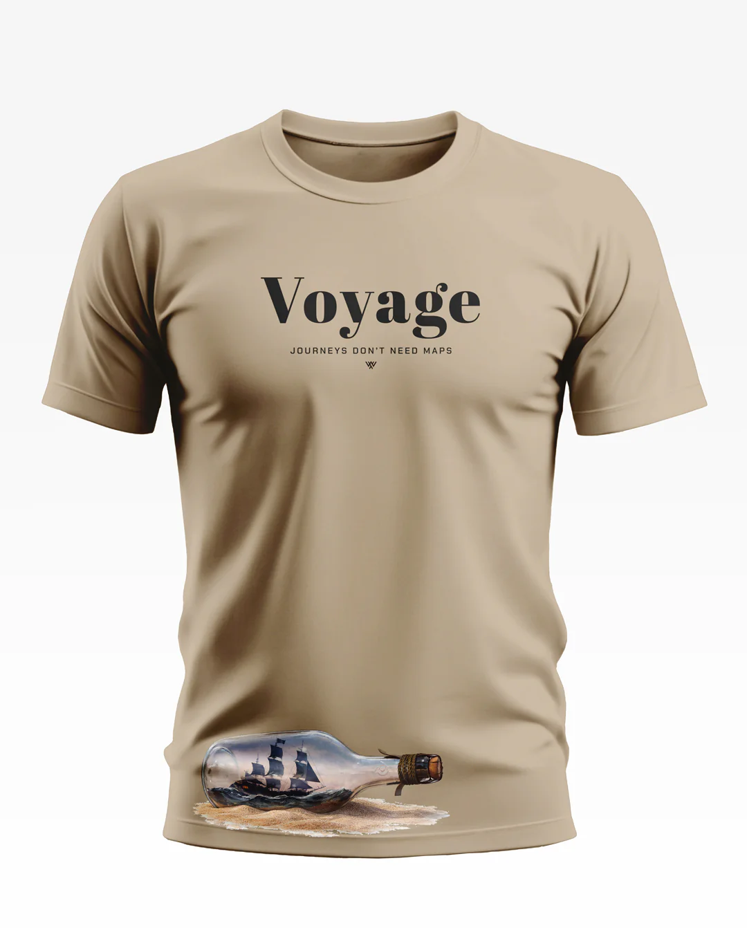 Voyage Navy Cotton T-shirt - Image 3