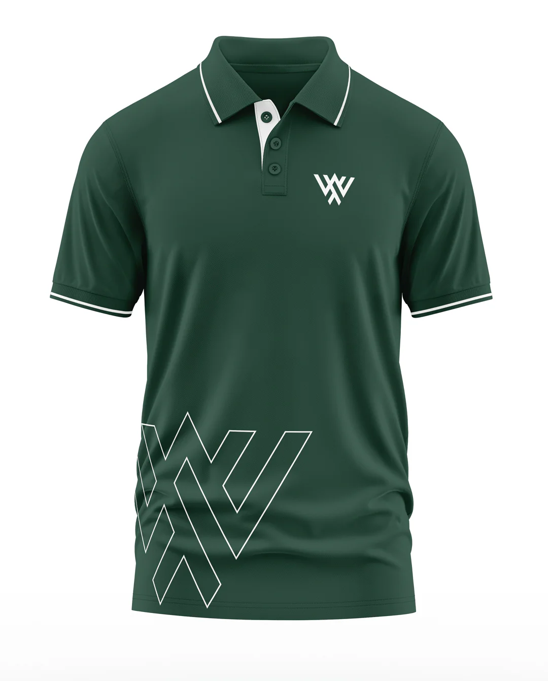 W For Warrior Polo Collar T-Shirt - Image 2