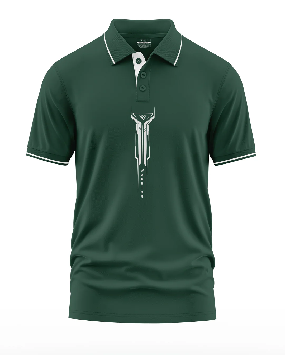 Warrior Bedge Style Polo Collar T-Shirt - Image 4