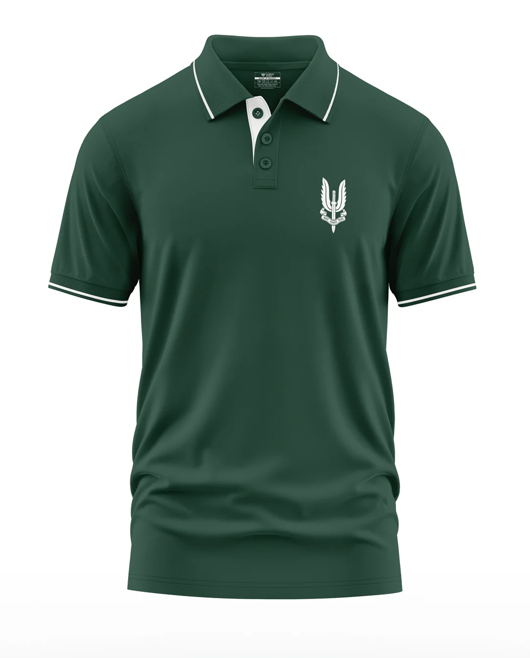 Who Dares Wins Polo Collar T-Shirt - Image 3