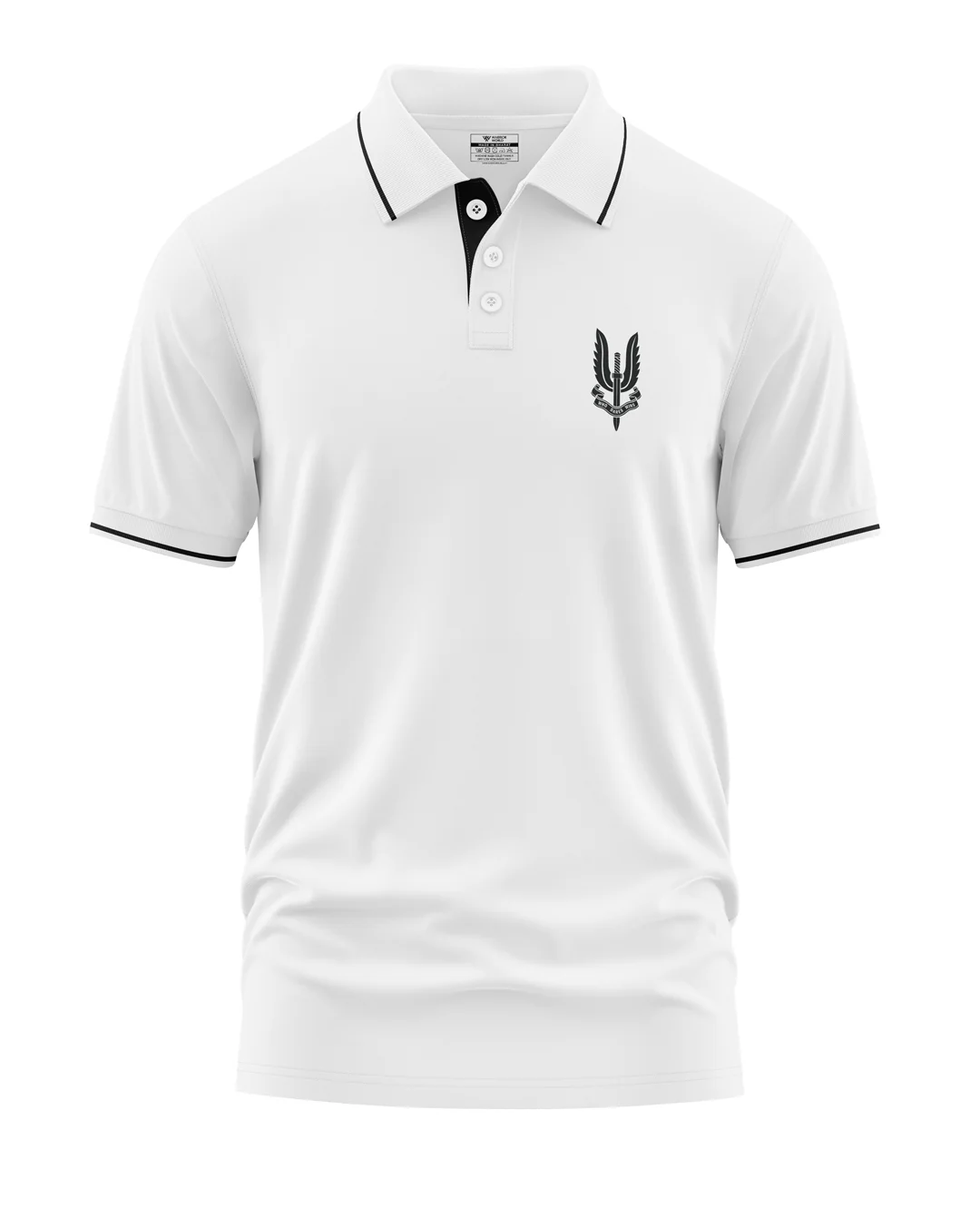 Who Dares Wins Polo Collar T-Shirt - Image 4
