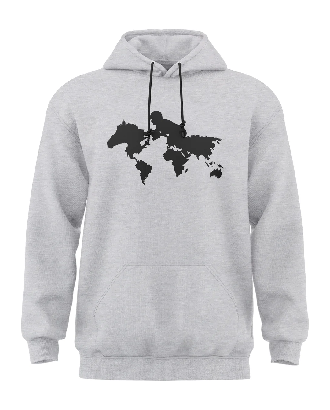World Map Hourse Style Classic Hoodie - Image 3