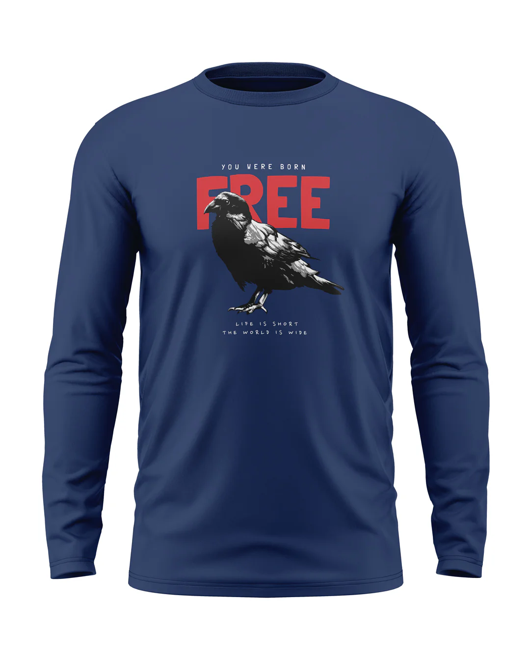 You Are Free Cotton Full Sleeve T-shirt - Image 2
