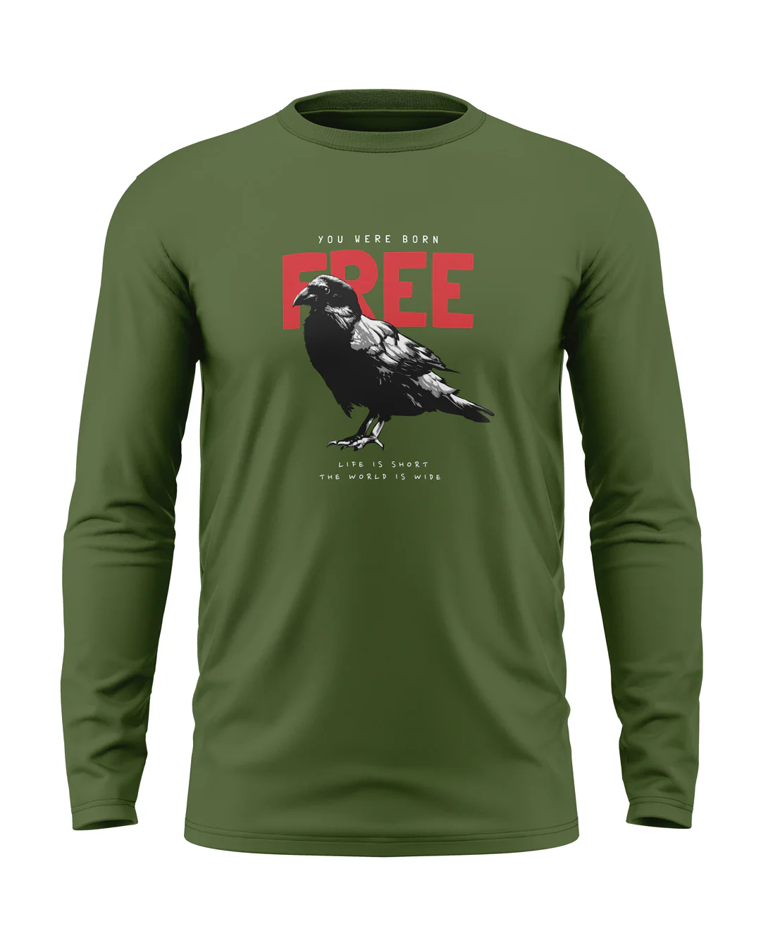 You Are Free Cotton Full Sleeve T-shirt - Image 5